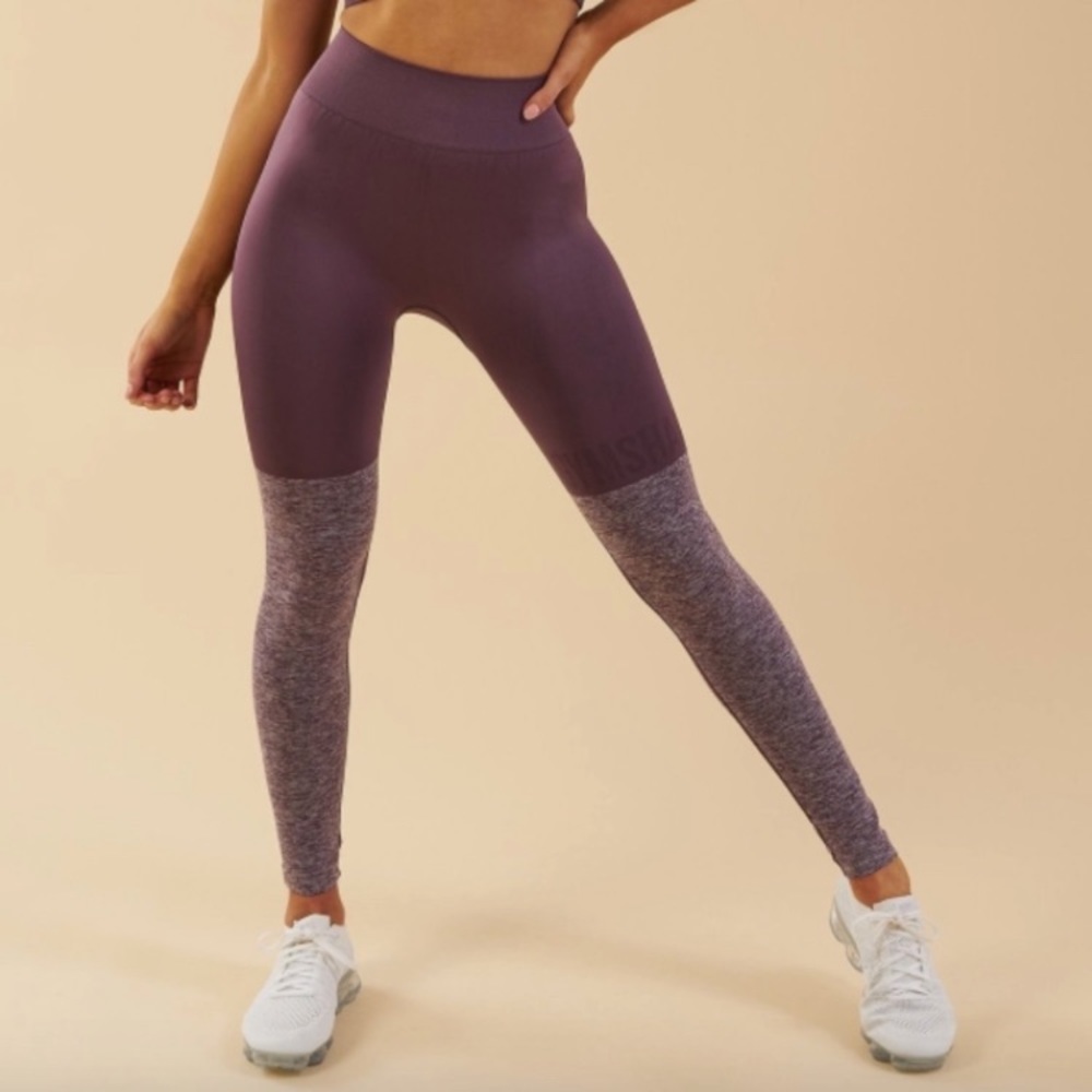 GYMSHARK TWO TONE SEAMLESS LEGGINGS small